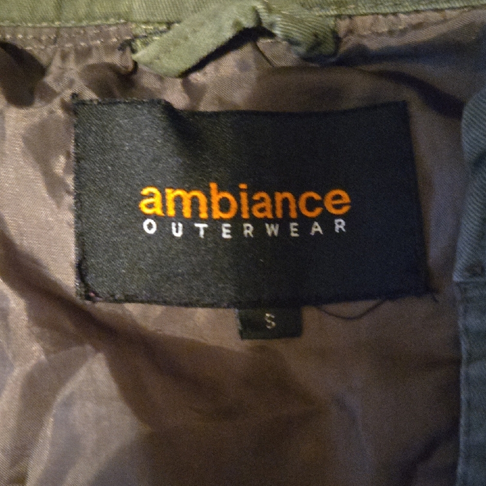 Ambiance Olive Green Utility Anorak Jacket - Picture 2 of 9